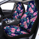 Pink Peony Floral Flower Pattern Print Universal Fit Car Seat Covers 102422