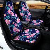 Pink Peony Floral Flower Pattern Print Universal Fit Car Seat Covers 102422