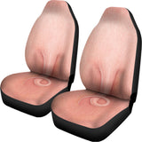 Pink Pig Tail Print Universal Fit Car Seat Covers 102422