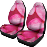 Pink Plumeria Flower Print Universal Fit Car Seat Covers 102422