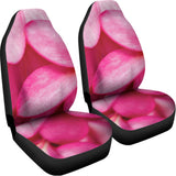 Pink Plumeria Flower Print Universal Fit Car Seat Covers 102422