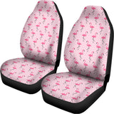 Pink Polka Dot Flamingo Pattern Print Universal Fit Car Seat Covers 102422