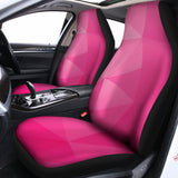 Pink Polygonal Geometric Print Universal Fit Car Seat Covers 102422