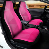 Pink Polygonal Geometric Print Universal Fit Car Seat Covers 102422