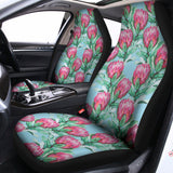 Pink Protea Pattern Print Universal Fit Car Seat Covers 102422