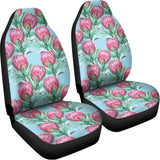 Pink Protea Pattern Print Universal Fit Car Seat Covers 102422