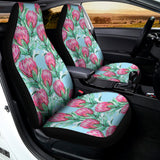 Pink Protea Pattern Print Universal Fit Car Seat Covers 102422