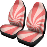 Pink Psychedelic Swirl Print Universal Fit Car Seat Covers 102422