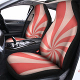 Pink Psychedelic Swirl Print Universal Fit Car Seat Covers 102422