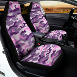 Pink Purple And Grey Camouflage Print Universal Fit Car Seat Covers 102422