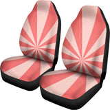 Pink Radial Rays Print Universal Fit Car Seat Covers 102422