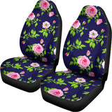 Pink Rose Floral Flower Pattern Print Universal Fit Car Seat Covers 102422