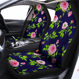 Pink Rose Floral Flower Pattern Print Universal Fit Car Seat Covers 102422