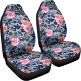 Pink Rose Flower Camouflage Print Universal Fit Car Seat Covers 102422