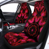 Pink Rose Kaleidoscope Print Universal Fit Car Seat Covers 102422