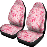 Pink Rose Print Universal Fit Car Seat Covers 102422