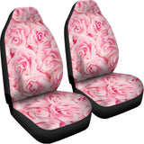 Pink Rose Print Universal Fit Car Seat Covers 102422