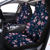 Pink Sakura Cherry Blossom Pattern Print Universal Fit Car Seat Covers 102422