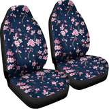 Pink Sakura Cherry Blossom Pattern Print Universal Fit Car Seat Covers 102422