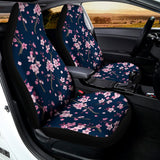 Pink Sakura Cherry Blossom Pattern Print Universal Fit Car Seat Covers 102422