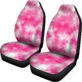 Pink Shibori Tie Dye Print Universal Fit Car Seat Covers 102422
