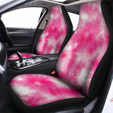 Pink Shibori Tie Dye Print Universal Fit Car Seat Covers 102422