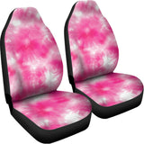 Pink Shibori Tie Dye Print Universal Fit Car Seat Covers 102422