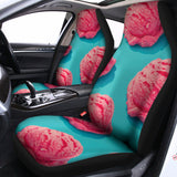 Pink Strawberry Ice Cream Print Universal Fit Car Seat Covers 102422