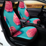 Pink Strawberry Ice Cream Print Universal Fit Car Seat Covers 102422