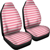 Pink Striped Pattern Print Universal Fit Car Seat Covers 102422