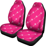 Pink Sweet Lollipop Pattern Print Universal Fit Car Seat Covers 102422