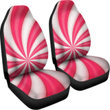 Pink Swirl Candy Print Universal Fit Car Seat Covers 102422