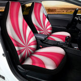 Pink Swirl Candy Print Universal Fit Car Seat Covers 102422