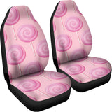 Pink Swirl Lollipop Pattern Print Universal Fit Car Seat Covers 102422