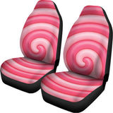 Pink Swirl Lollipop Print Universal Fit Car Seat Covers 102422