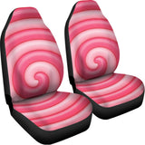 Pink Swirl Lollipop Print Universal Fit Car Seat Covers 102422