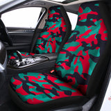 Pink Teal And Black Camouflage Print Universal Fit Car Seat Covers 102422