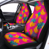 Pink Tropical Banana Pattern Print Universal Fit Car Seat Covers 102422
