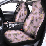 Pink Vintage Pineapple Pattern Print Universal Fit Car Seat Covers 102422