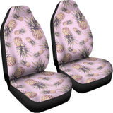 Pink Vintage Pineapple Pattern Print Universal Fit Car Seat Covers 102422