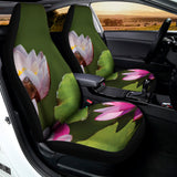 Pink Water Lilies Print Universal Fit Car Seat Covers 102422
