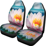 Pink Water Lily Print Universal Fit Car Seat Covers 102422