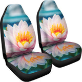 Pink Water Lily Print Universal Fit Car Seat Covers 102422