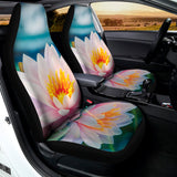 Pink Water Lily Print Universal Fit Car Seat Covers 102422