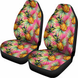 Pink Watercolor Pineapple Pattern Print Universal Fit Car Seat Covers 102422