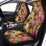 Pink Watercolor Pineapple Pattern Print Universal Fit Car Seat Covers 102422
