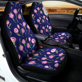 Pink Watercolor Tulip Flower Print Universal Fit Car Seat Covers 102422
