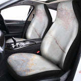 Pink White Grey Marble Print Universal Fit Car Seat Covers 102422