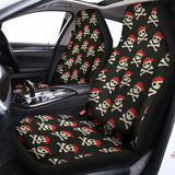 Pirate Skull Crossbones Pattern Print Universal Fit Car Seat Covers 102422
