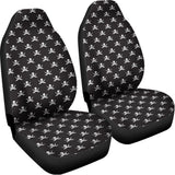Pirate Skull Symbol Pattern Print Universal Fit Car Seat Covers 102422
